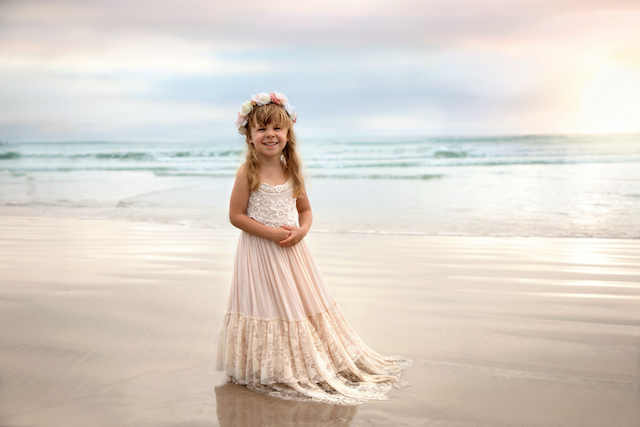 Child Portrait on the Beach